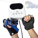 Rehabilitationsroboterhandschuh, Elektrisches HandrehabilitationsgeräT FüR Schlaganfall-Hemiplegie Handfunktionswiederherstellungs-Fingertrainer,Einstellbare IntensitäT Und Zeit,LeftXL