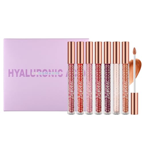 8-teiliges Lipgloss Set Mit Hyaluronsäure Langlebig Glatter Texturglanz Für Aufpolsternde Lippen Feuchtigkeitsspendendes Aufhellendes Lipgloss Set