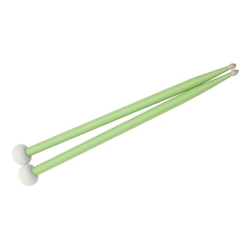 Doppelendiger Trommelstock, Ahorn-Filzkopf-Trommelstöcke, Pauken-Schlagzeug-Set, Drumstick-Zubehör Trommelstöcke für Anfänger (Color : F)