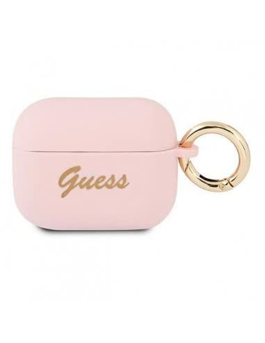 iPhone Airpods Pro Guess Vintage Original Silikon Rosa