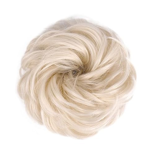 Bun Haarteile (1/2 Stück) Dutt-Pferdeschwanz-Haarverlängerungen for Frauen, Mädchen, Kinder, synthetische lockige Donut-Chignon-Haarteile, elastisches Haarband, Hochsteckfrisur, Chignon, flauschiges,