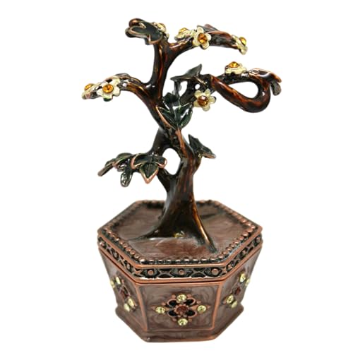 Zkydhbd Praktische Geldbaum Desktop Ornament Metallbox Zum Organisieren Von Accessoires Und Krimskrams Stilvoller Schmuckhalter