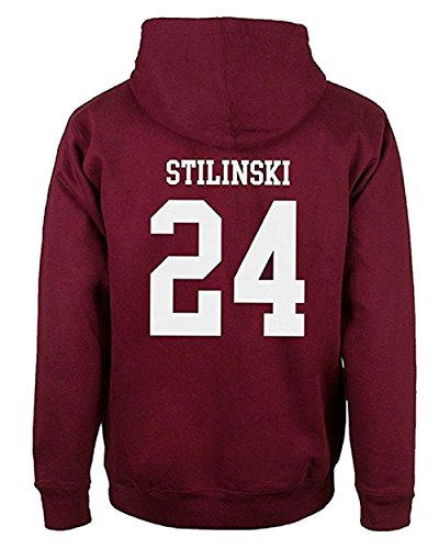 Herren-Kapuzen-Sweatshirt mit Aufdruck, Kapuzenpullover, lässig, Oberteil Gr. Medium, Rosso Stilinski 24