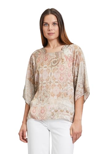 Cartoon Damen Casual-Bluse mit Muster Beige-Rosé,38