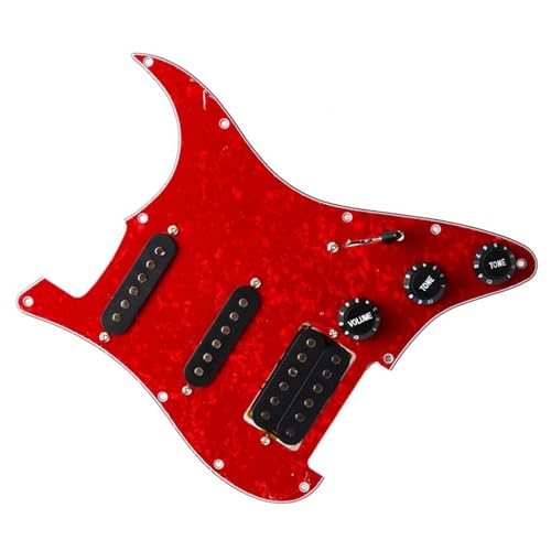 Standard-Pickguard-Tonabnehmer SSH-Schlagbrett für E-Gitarre, Tonabnehmer, vorverkabeltes Schlagbrett, Standard-Ersatzbaugruppe (Color : 6)