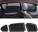 UV-blockierender Auto-Seitenfenster-Sonnenschutz für Tesla Model Y 2020-pr, Privatsphäre Sonnenschutz Atmungsaktives,6 Side-Window