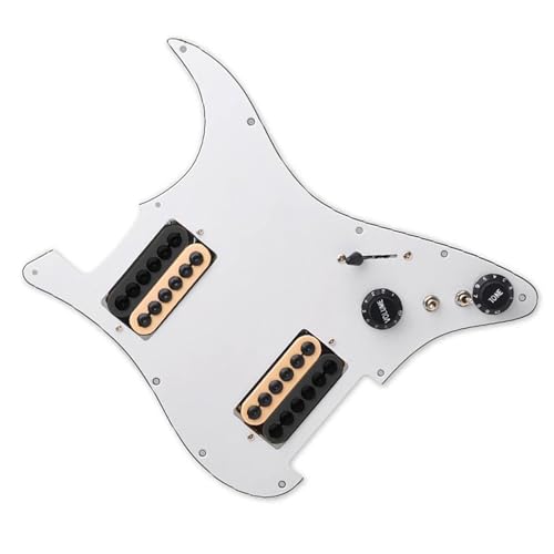 Standard-Pickguard-Tonabnehmer Geladener vorverdrahteter Schlagbrett-Coil-Splitting-HH-Schlagbrett-Tonabnehmer für E-Gitarre (Color : B)