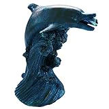 Ubbink Teichfigur Wasserspeier Gartenfigur Teich Gartendeko Delfin 18 cm 1386020