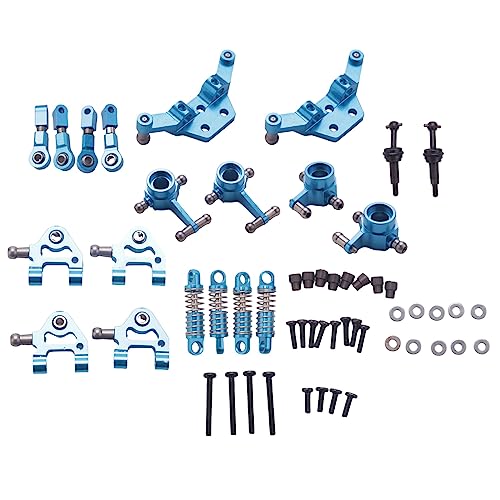 Kangtm Metall Full Set Upgrade Teile StoßDäMpfer für 1/28 K969 K979 K989 K999 P929 P939 Rc Autoteile, Blau