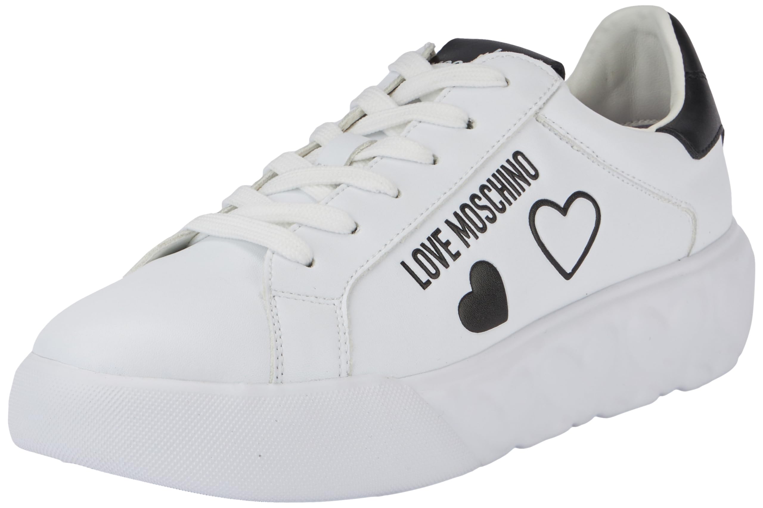 Love Moschino Damen Sneakers, Weiß, 41 EU