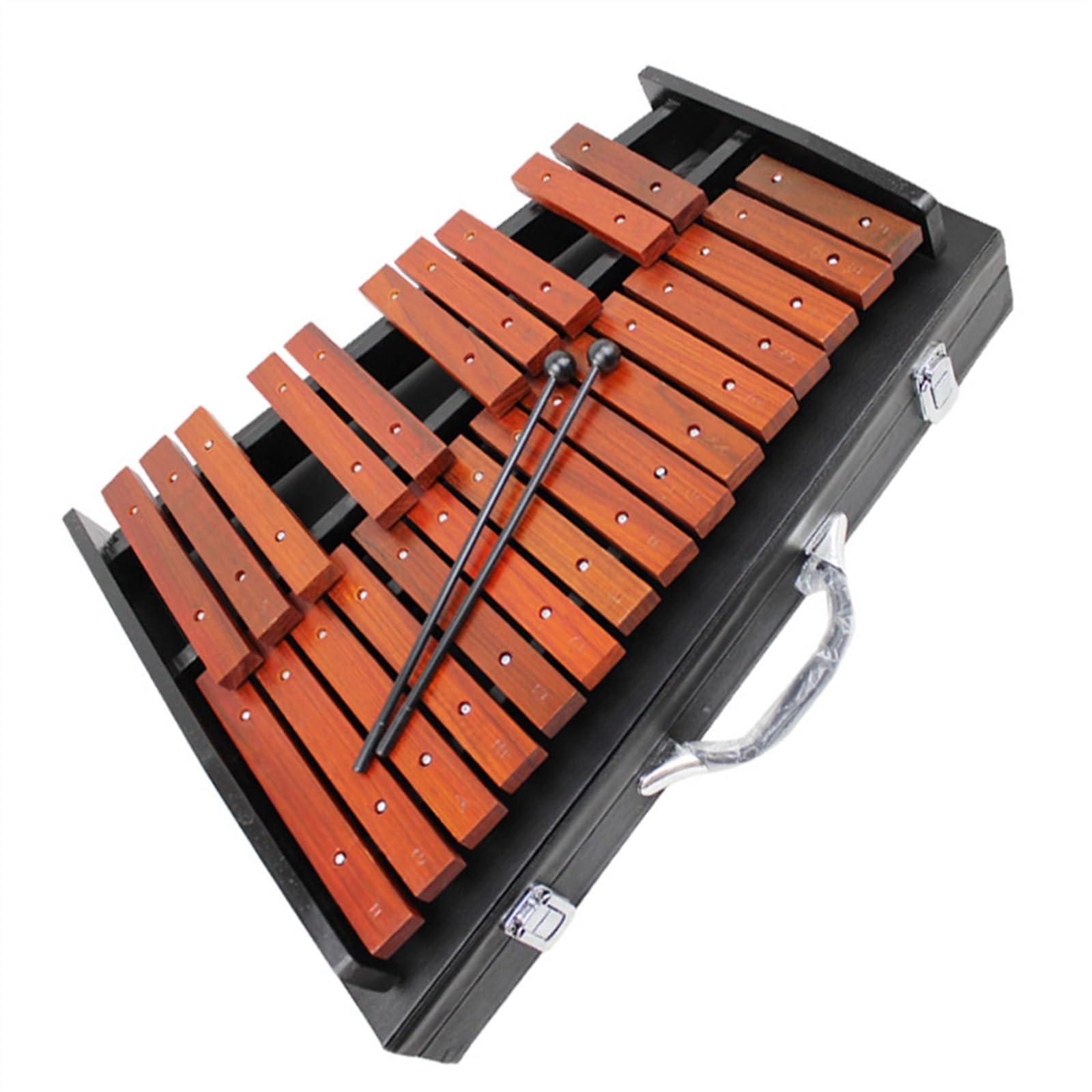 Glockenspiel Für Anfänger Professionelles Glockenspiel-Schlaginstrument, 25 Noten, reines Redwood-Holz-Xylophon