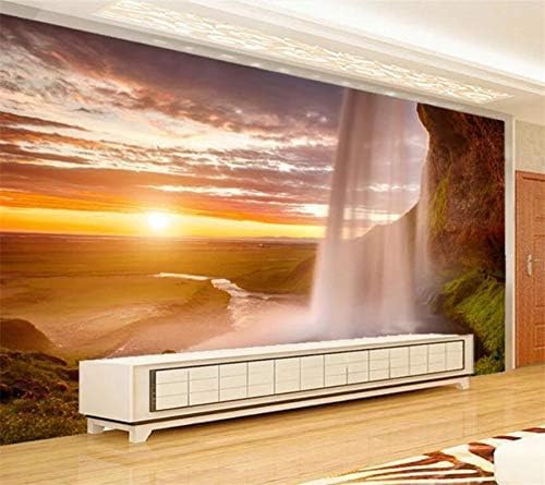 XLMING Natur Landschaft Wasserfall Bilder 3D Tapeten Home Esszimmer Sofa Schlafzimmer Wohnzimmer TV Hintergrund-400cm×280cm