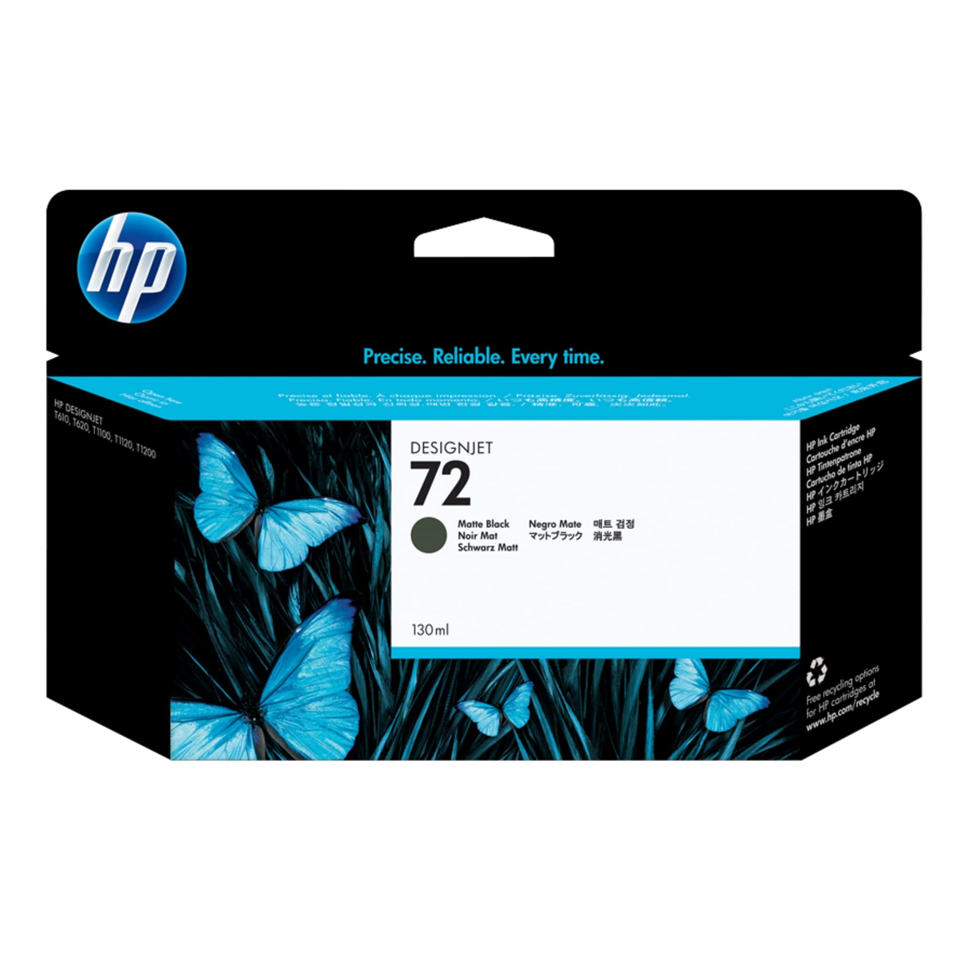 HP Inkjetpatrone, Gruppe 72, Inhalt 130ml, schwarz matt