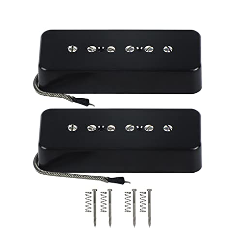 ZENGXUE Satz Von Hals & Bridge Pickups Vintage Alnico 5 Gitarre Pickups Schwarz Für Lp. Stil E-Gitarre Humbucker Tonabnehmer Set