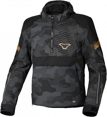 MACNA Motorradjacke Traffiq Anorak, BLACK CAMOUFLAGE, L