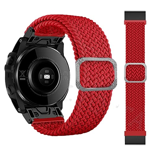 BANDKIT QuickFit 26 22 mm Smart-Armbänder für Garmin Fenix 6 6X Pro 5 5X Plus 3HR 7X 7 Easyfit Loop Nylon Uhrenarmband Smartwatch Handgelenkbänder, For Epix, Achat