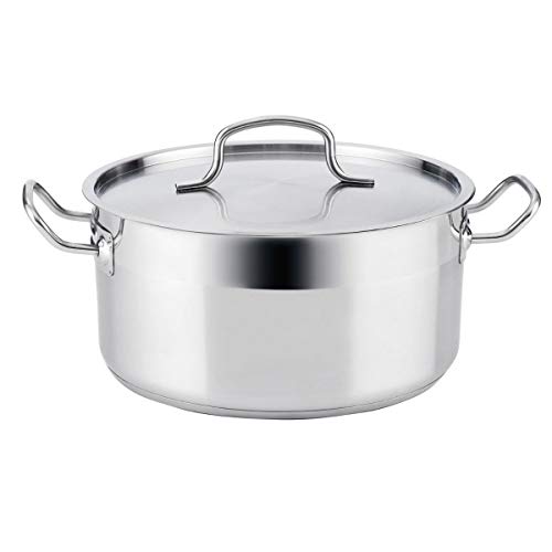 Quid Cook INOX Basika Kasserolle, Edelstahl 30 x 14,5 cm