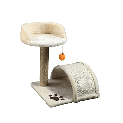 Katzenbaum Katzenhaus Katzenhaus Kratzbaum Katzenklettergerüst mit Sisalseil Katzenbett und Katzenbaum Interaktiver baumelnder Ball Katzenturm Kätzchen Möbel