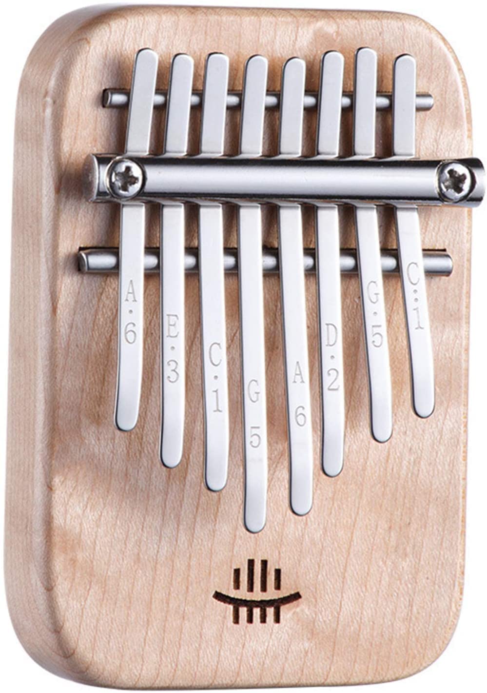 Kalimba Thumb Qin, Daumenklavier, Mini-Kalimba 8-Tasten-Finger-Daumenklavier, Marimba-Musikinstrument for Musikliebhaber, Finger-Percussion-Tastatur, Klavier for Musikliebhaber (12 cm x 7 cm) FengMu (