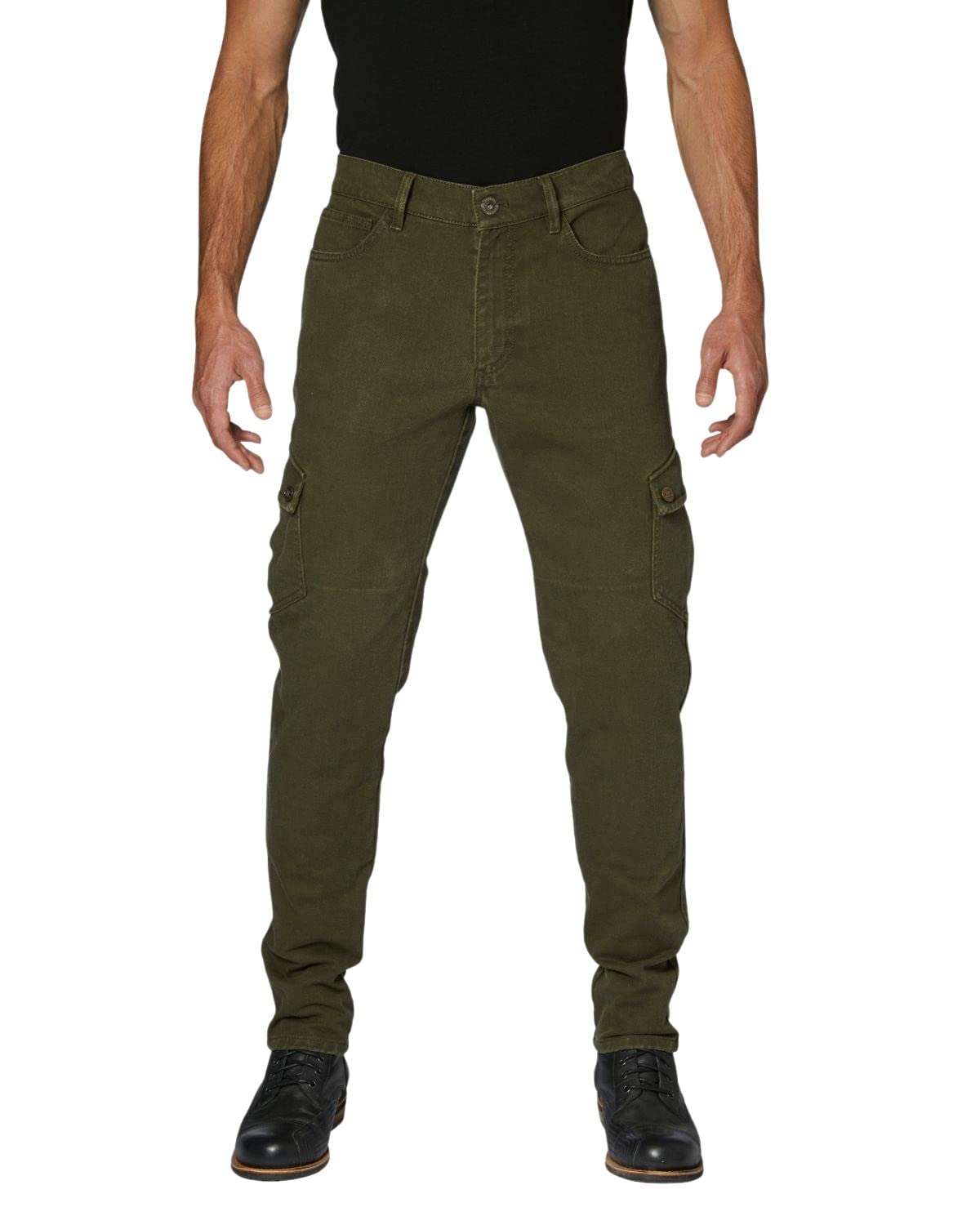 Rokker Cargo Slim Motorrad Textilhose (Oliv,34)