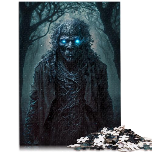 Puzzle für Horrorkunst, 1000-teiliges Holzpuzzle für Erwachsene, Familienspiel zum Stressabbau, schwieriges Herausforderungspuzzle, 1000 Teile (50 x 75 cm)