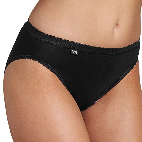 Sloggi Damen Slip Basic + Tai, Schwarz, Gr. 38 (Herstellergröße: 10)