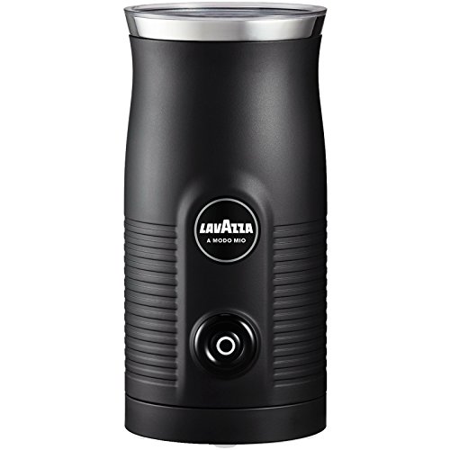 LAVAZZA a Modo Mio MilkEasy Milchaufschäumer 18200090 ( kaltes und warmes Aufschäumen, 460 Watt), Schwarz