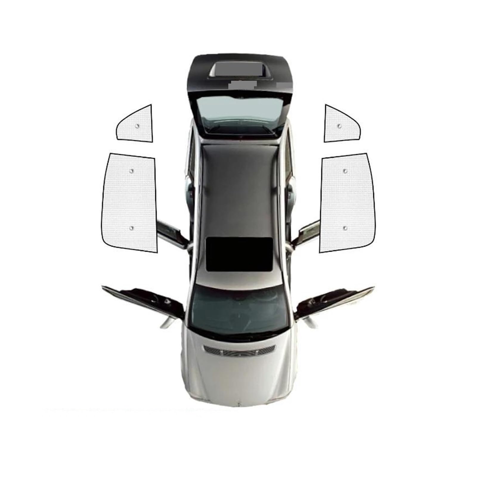 Auto-Sonnenschirm Für Infiniti Für QX56 Für QX80 2010~2023 Vollständige Abdeckung Sonnenschutz Windschutzscheibe Seitenfenster Shaby Visier Autozubehör Frontscheibenabdeckung(Rear Windshield)