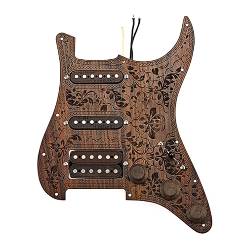 XINGLIDA SSH Gitarren-Schlagbrett, vorverdrahtet, für E-Gitarre, kratzfeste Platte, Humbucker, Schlagbrett, E-Gitarre