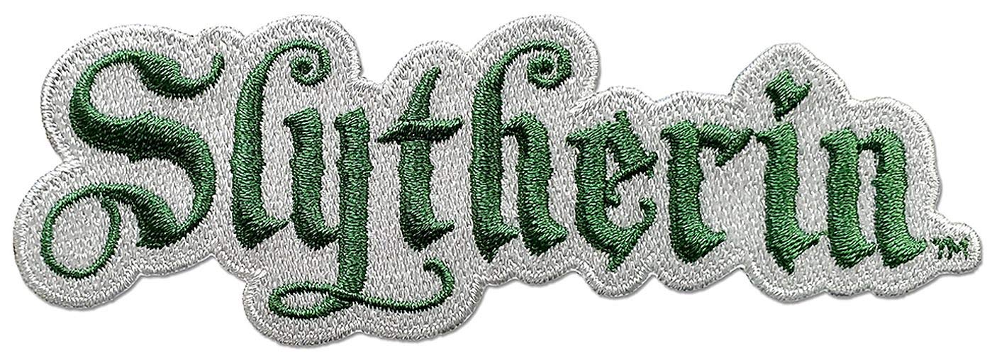 Ata-Boy Harry Potter Aufnäher, Slytherin Script zum Aufbügeln – Harry Potter Geschenke & Merchandise