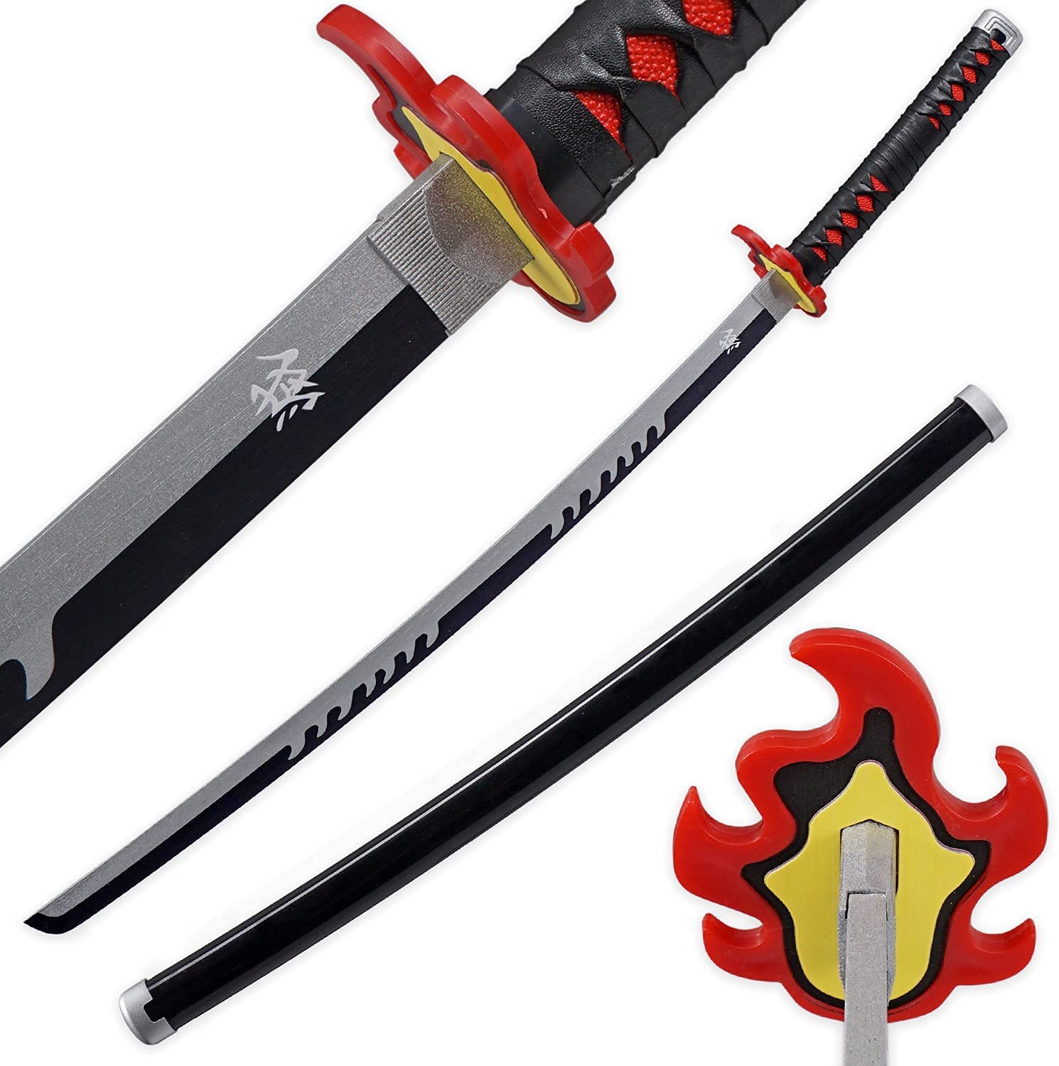 kljhld Anime Schwert Cosplay Kamado Tanjirous Feuergott Katana Schwert 103cm/40inch