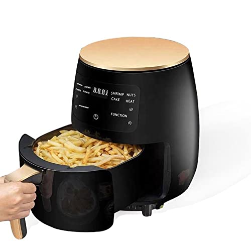 Airfryer, digitale elektrische Bratpfannen, professionelles Küchengerät, 4,5L Profi Küche Multicooker, Airfryer (Color : Black, Size : USA) Ambitious