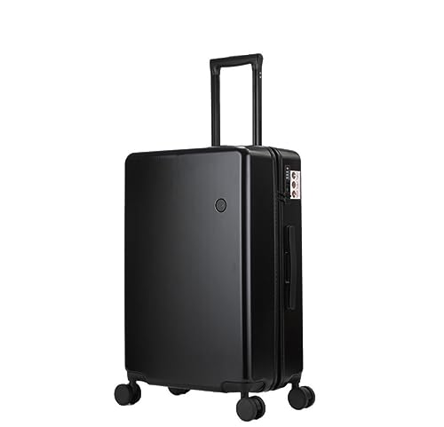 Koffer Trolley Reisekoffer Koffer Mit Rollen, Absturzsicheres, Verschleißfestes Gepäck, 20/24-Zoll-Koffer, Leicht Koffer Gepäck Rollkoffer (Color : Black, Size : 20in)