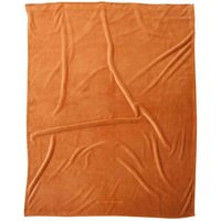Tom Tailor Wellsoft Decke, Wellsoft Blanket Sunny Warm Coral, 150x200 cm, 100% Polyester/Wellsoft, gesäumt mit Logostickerei