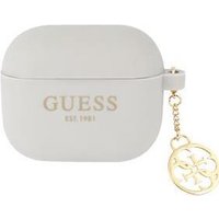 Guess 4G Charms Silicone Case für Apple Airpods 3 - grey (GUA3LSC4EG)