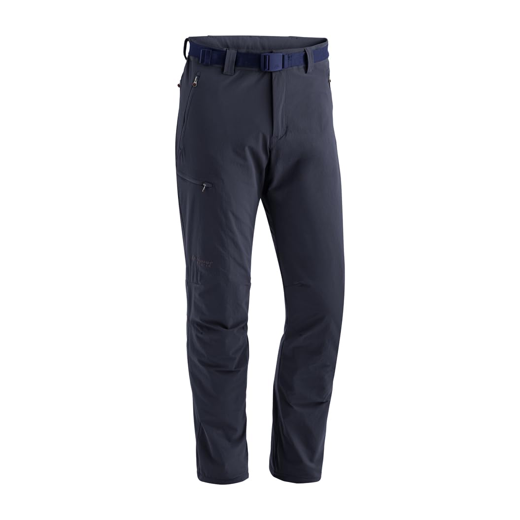 Maier Sports Oberjoch Therm, Warme Herren Wanderhose, Wasserabweisende Outdoorhose für Trekking und Hiking, PFC-frei, mTHERM light Wattierung, mSTRETCH Pro 4 & Dryprotec, Blau, 54 (W38/L32)