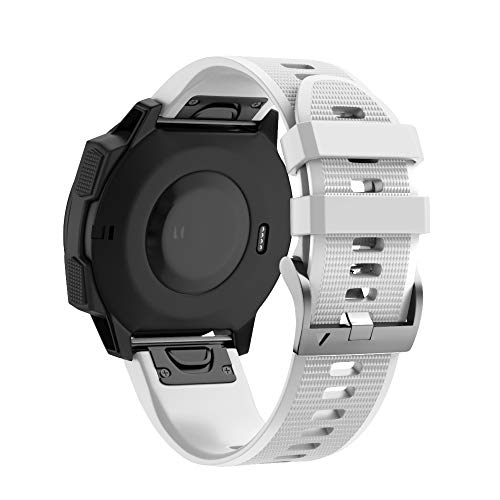 OPKDE Uhrenarmband für Garmin Fenix 7, 7X, 5, 6, 5X, 6X, Pro Plus, 3 HR, Epix, Saphir, weiches Silikon, Smartwatch-Armbänder, Zubehör, 22 mm / 26 mm, For Fenix 6X Pro 5X Plus, Achat