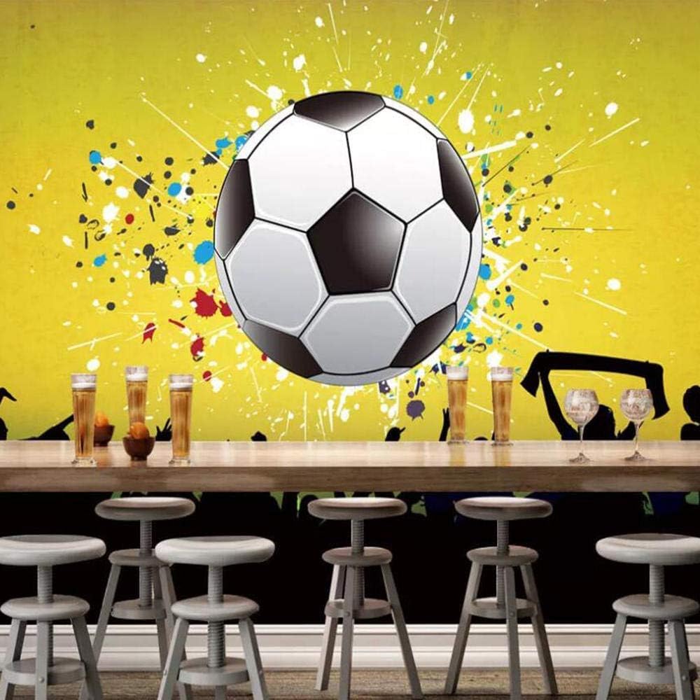 Ein Fußball 3D Tapete Poster Restaurant Schlafzimmer Wohnzimmer Sofa TV Dekorative Wand-400cm×280cm