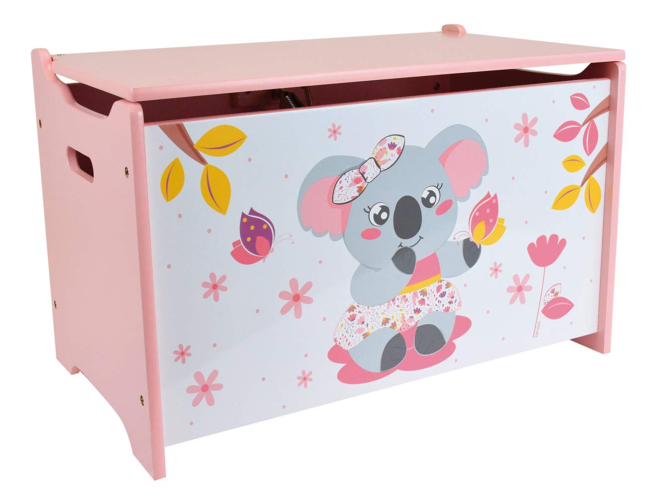 Fun House 713302 Mimi Cally Koala Spielzeugkiste für Kinder, H.40 x B 58 x T 36 cm, Holz, Pour Enfant