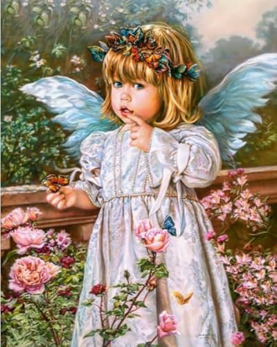 Hfmquisutron Cute Little Angel Poster Puzzle 1000 Teile Holzpuzzle Für Erwachsene Familie Dekompression Spiele Fz165Lw