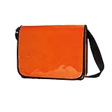 Messenger Bag aus LKW Plane Planentasche Kuriertasche mit Überwurf und optionalem Laptop Inlay Notebook Inlet in vielen Farben von notrash2003 (Orange)