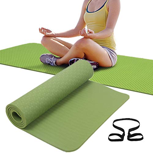 Yoga Mat Yoga Mats Trainingsmatten für zu Hause Fitnessmatten rutschfest Trainingsmatten Yogamatten für zu Hause Yoga Stretch Mat green,0.6cm