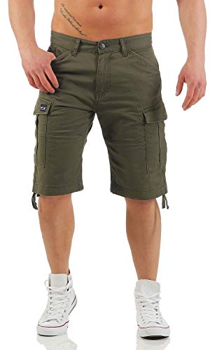 Big Seven Brian Cargo Shorts Comfort Herren, Hosengröße:W42, Farbe:Grün (Royal Air Force)