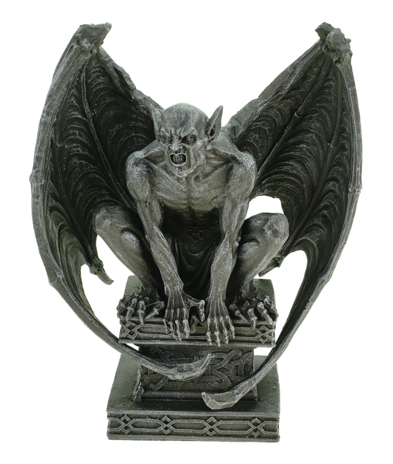 Vogler Midnight Demon mit Schwingen auf Sockel Dämon Gargoyle 19 cm Figur