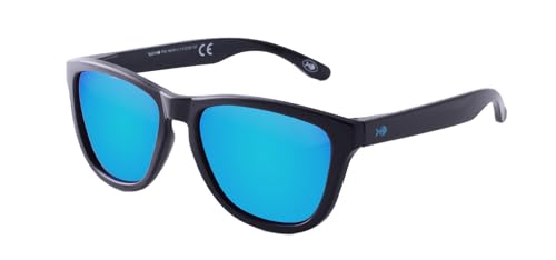 NAIF Unisex Magaluf Sonnenbrille, schwarz (Shiny Black)