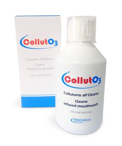 INNOVARES CollutO3 Mundhygiene Ozon-Mundspülung Zahnfleischentzündungen Sesamöl – Zahnpflege – 250 ml Flasche