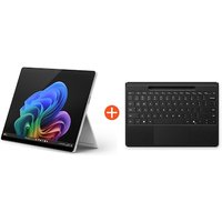 Microsoft Surface Pro (11. Generation) 13" OLED 2in1 Platin Snapdragon® X Elite 16GB RAM 1TB SSD Win11 ZIA-00004 inkl. Black Flex Keyboard SL