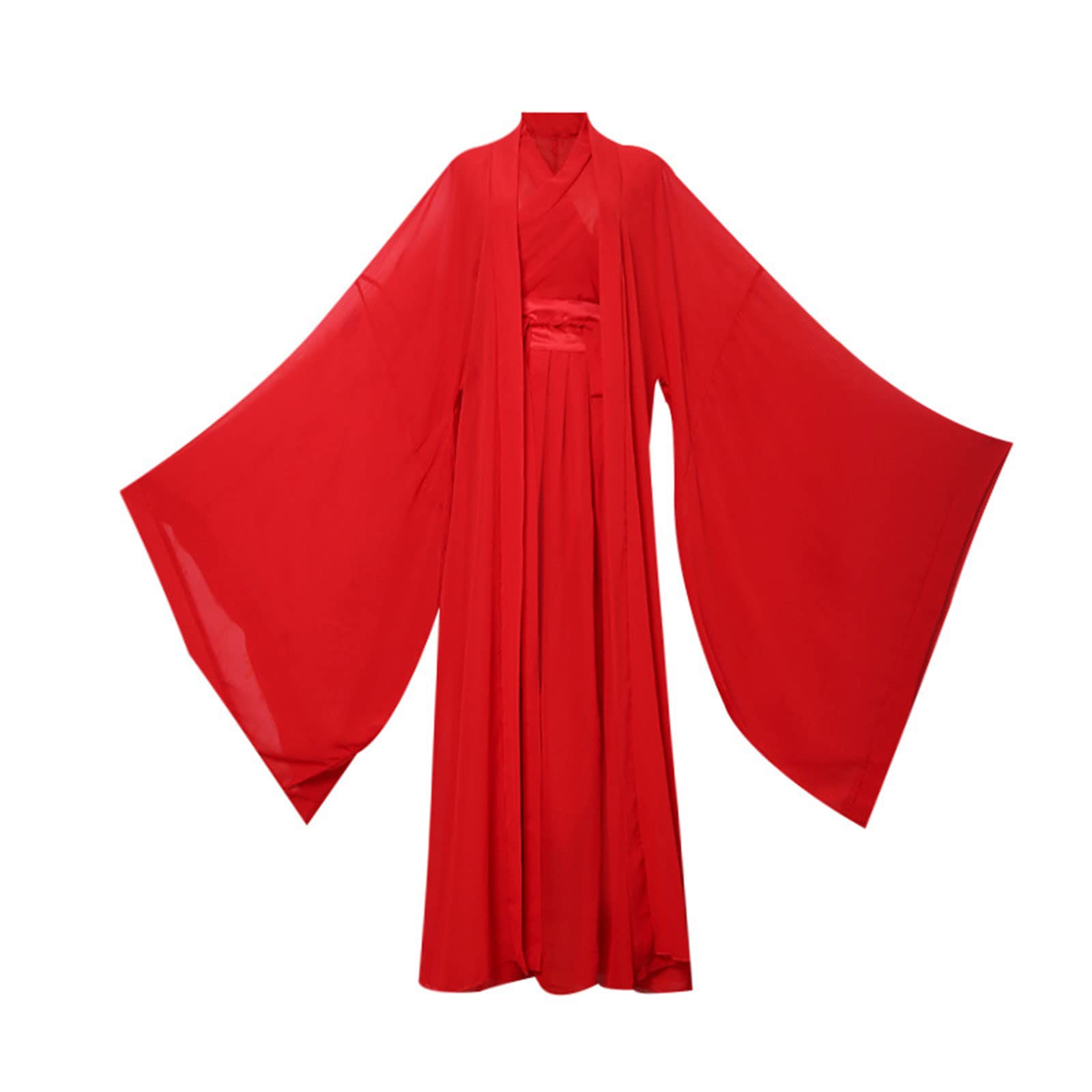 OZMDXKJ Traditionelles, fließendes Hanfu-chinesisches traditionelles Hanfu-Deluxe-Cosplay-Outfit für Damen, Größe L = 170–175 cm, A