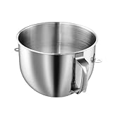 Edelstahl Schüssel Mixer Zubehör Rührschüssel Ständer Mixer Schüssel Mixer Ersatz Spülmaschinenfest für 7QT Standmixer