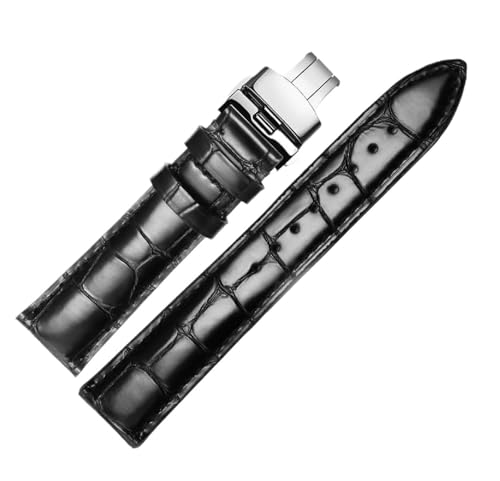 SpaRcz Uhrenarmband aus echtem Leder für Herren- und Damen-Uhrenketten-Ersatzbänder 18-22mm, Farbe 13, 21mm